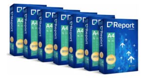 Papel Sulfite A4 Report 75g Cor Branco 7 Pacotes Premium 500 Folhas Cada Hm Distribuidora