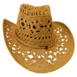 Chapéu Country Colorido Sertanejo Rodeio Shows Moda Cor Marrom-claro Tamanho UN