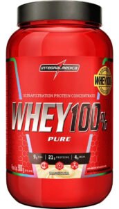 100% Whey 907g (pote) Integralmédica Sabor Baunilha