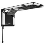 Chuveiro elétrico de parede Lorenzetti Acqua Ultra Duo preto cromado 5,5kW