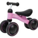 bicicleta infantil de equilibrio sem pedal rosa buba