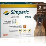 Antipulgas Simparic zoetis 40 a 60kg Cães 120mg 3 comprimidos