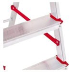 Escada De Alumínio Dobrável Compacta com 3 Degraus – Botafogo – Leve e Resistente