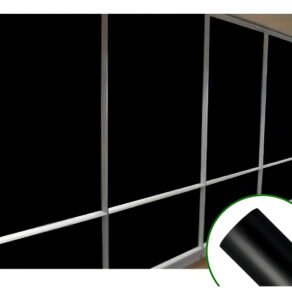 Pelicula Blecaute Bloqueia Luz Janela Vidro Porta 3m X 70cm Cor Blackout Preto Brilho