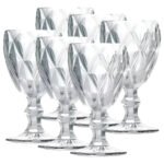 Jogo De 6 Taças Transparente Diamond Gamma 340ml