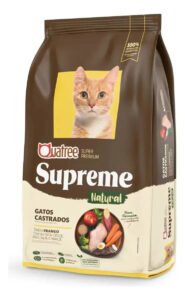 Ração Quatree Supreme Gatos Castrados Frango e batata doce 3kg