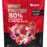 Whey Protein Concentrado 1kg Growth Supplements – Morango