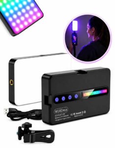 Luz De Preenchimento Led Rgb Para Foto Vídeo Recarregável Iluminador Portátil Retangular