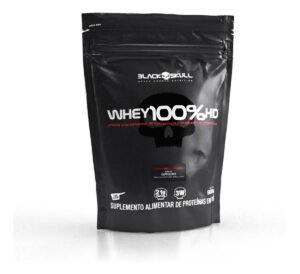 Whey 100% Hd Refil Black Skull – 900g (wpc, Wpi E Wph) Sabor CAPUCCINO