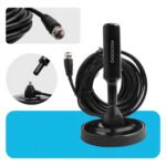 Antena Digital Sinal 4k Hd Smart Tv Interna Externa Para Tv Samsung LG Led Lcd 3d Hdtv Uhf Amplificador Cabo Longo De 5 Metros Com Base Magnética Diggicom