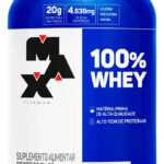 Whey 100% Max Titanium Pote 900g Whey Concentrado Sabor Cookies