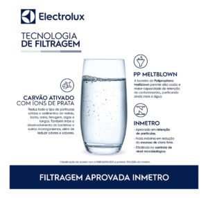 Electrolux Filtro de Água Refil Acqua Pure para Purificador PE12, Refil Duração 6 Meses ou 3000L