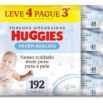 Lenços Umedecidos Huggies Recém Nascido Pack C/4 – 192 Un
