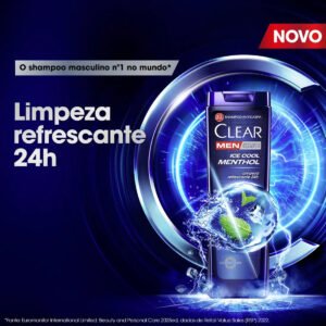 Clear Men Shampoo Anticaspa Ice Cool Menthol 400 ml