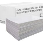 Papel Masterprint Fotográfico 180g A4 Glossy Neutro Com 500 Folhas Cor Branco