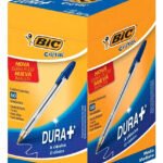 Caixa Caneta Bic Cristal Cores Ponta Média C/50 Unidades Azul