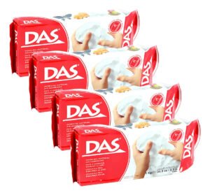 Massa Cerâmica Fria DAS 2kg Modelagem Branca Suave