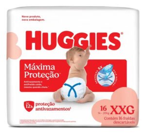 Fraldas Huggies Máxima Proteção XXG 16 unidades