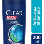 Shampoo Anticaspa Ice Cool Menthol 200ml Clear Men
