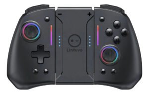 Controle Wireless LinYuvo KS42 Switch/Lite/OLED Preto com Bluetooth e Sensor Movimento