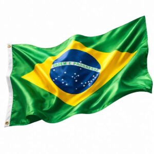 Bandeira Do Brasil God Talent 150×90 Com Ilhos Mastro cor verde
