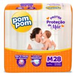 Fralda Pom Pom Protek Tamanho M para 4 kg a 9 kg