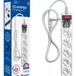 Filtro de linha de 5 tomadas Clamper iClamper Energia 5 cor transparente comprimento do cabo de 1m