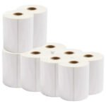 20 Rolos 200 Etiqueta 10×15 100×150 Térmica Adesiva Cor Branco