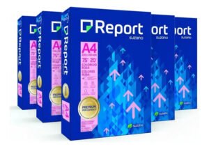 Papel Sulfite A-4 75g Colors Report – 05 Pacotes De 500fls Rosa
