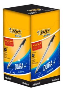 Bic, caneta esferográfica, Dura+ 50 peças, cor preta