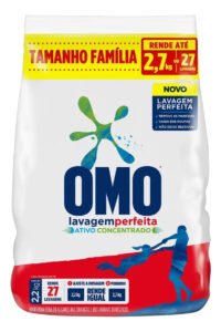 Sabão Em Pó Omo Sabão Em Pó Lavagem Perfeita Suave Antibacterial Pacote 2.2 Kg