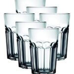 Copos de Vidro Grosso Original line Glass de 400 ml Água Suco Drink Premium Cor Transparente