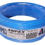 Fio Elétrico Cabo Flexível 2,5mm Rolo 100 Metros. Cobertura Azul