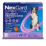 Comprimido antiparasitário para pulga carrapato vermes sarnas Boehringer NexGard Spectra TABLETE para cão de 15.1kg a 30kg