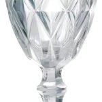 Taça De Vidro Diamond Transparente 300ml Água Class Home 1unid