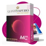 Papel Offset 90g A4 Branco 500 Folhas Premium Sulfite Quinto Império