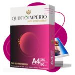 Papel Offset 90g A4 Branco 250 Folhas Premium Sulfite Quinto Império