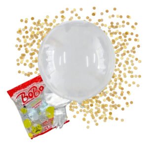 50 Balão Bubble 18 Polegadas 45cm Transparente Top +