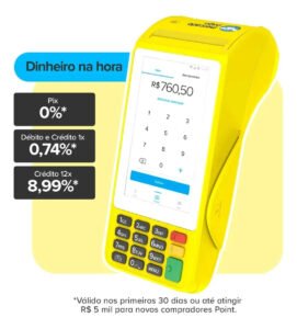 Maquininha De Cartão Pro 3 Mercado Pago Point Amarela Claro 4g/Wifi/Nfc