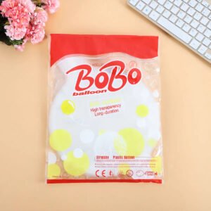 50 Balões Bubble Redfin Silicone Transparente 24″ (60cm) Reutilizáveis Festas
