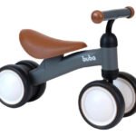 Bicicleta De Equilíbrio 4 Rodas Buba Retro Sem Pedal Cinza