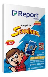 Papel Sulfite Report Seninha 120g A4 Branco 50 Folhas
