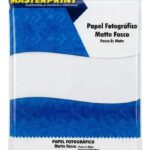 Papel Fotográfico Matte A4 90g Masterprint Branco 100 Folhas