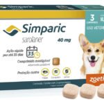 Simparic 40mg Antipulgas e Carrapatos Cães de 10,1 a 20kg com 3 Comprimidos
