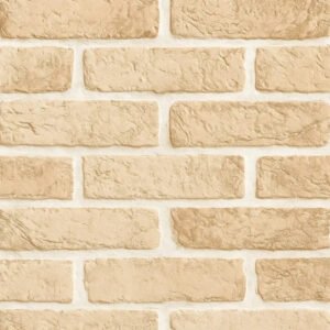 Papel De Parede Adesivo Vinil Autocolante 3d Lavável Envelopamento Rolo 10m X 45cm Cor Tijolinho Barro