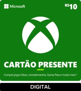 Cartão Presente Xbox Gift Card Digital Microsoft Brasil
