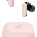 Fone de Ouvido Bluetooth 5.4 soundcore P30i da Anker, Cancelamento de Ruído Adaptativo, Graves Poderosos, 45H de Reprodução, Estojo 2-em-1 com Suporte para Celular, IP54, Fone sem fio TWS, Rosa