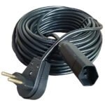 Extensão Elétrica 40 Metros 10a Cabo Pp 2×1,0 Reforçada Cor Preto Click Cabos