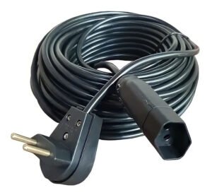 Extensão Elétrica 40 Metros 10a Cabo Pp 2×1,0 Reforçada Cor Preto Click Cabos