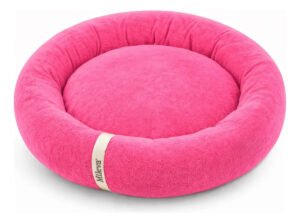 Cama Gato Cachorro Caminha Pet Redonda Ninho Macia 70x70cm Cor Pink Desenho Soft Fleece